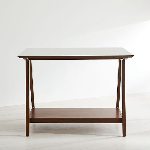 Compass Kitchen Island White Laminate west elm