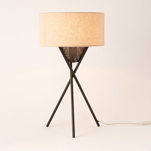 MidCentury Tripod Table Lamp Antique Bronze west elm