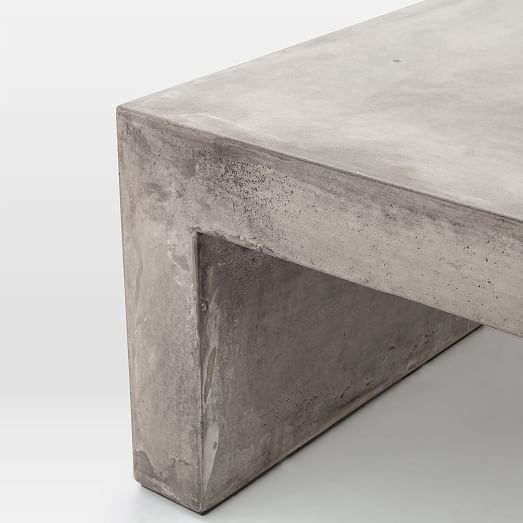 Concrete Waterfall Indoor/Outdoor Coffee Table | west elm