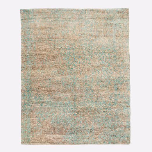 Broken Motif Rug Frost Gray/ Cream west elm