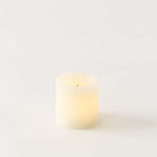 Flameless Pillar Candles west elm