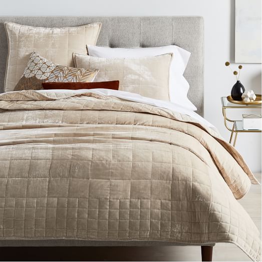 Lush Velvet Quilt + Shams west elm