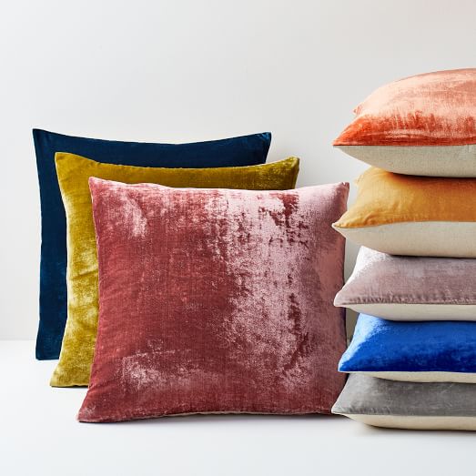 Lush Velvet Pillow Covers west elm