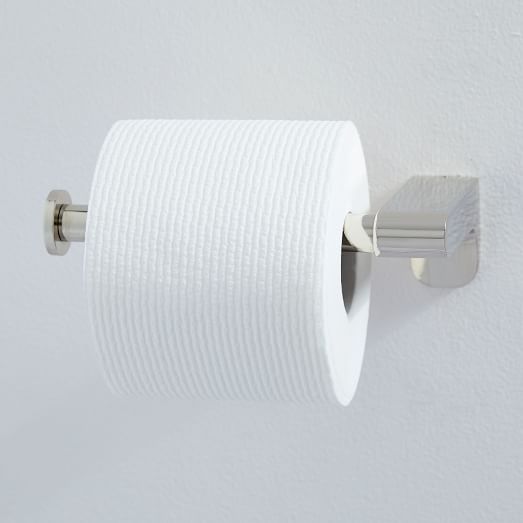 MidCentury Toilet Paper Holder Polished Nickel west elm