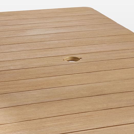 Halden Outdoor Dining Table + Benches Set Haze west elm