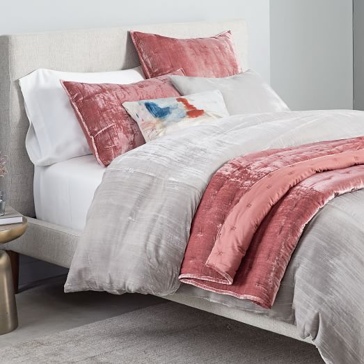 Crinkle Velvet Bedding Shop By Look west elm
