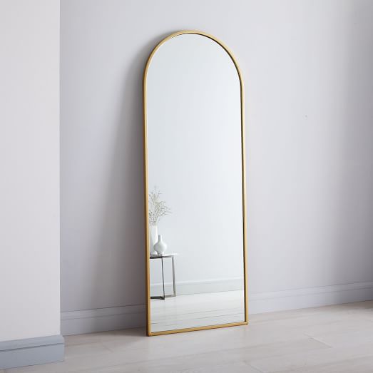 Metal Framed Arched Floor Mirror | west elm