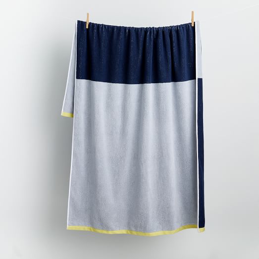 Organic Colorblock Beach Towel west elm
