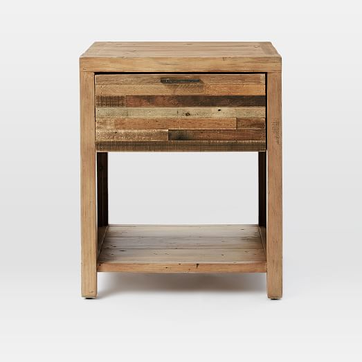 Bay Reclaimed Pine Nightstand Rustic Natural west elm