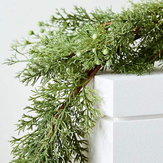 Faux Cypress Garland west elm