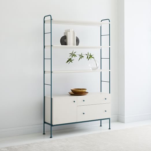 Ruby Open + Closed Bookcase west elm