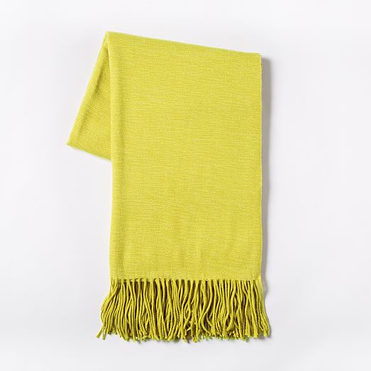 Warmest Throw Yarn Dyed west elm