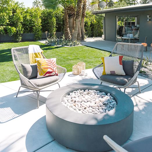 Huron Outdoor Large Lounge Chair + Cushion west elm