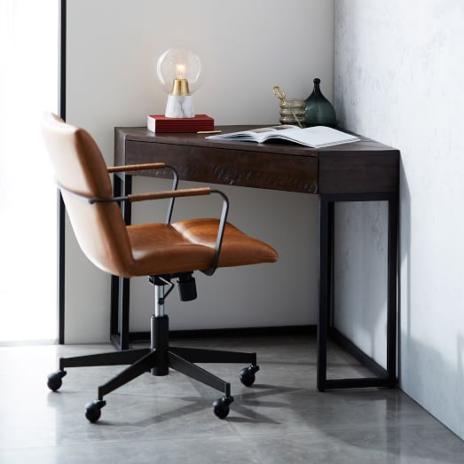 Logan Industrial Corner Desk west elm