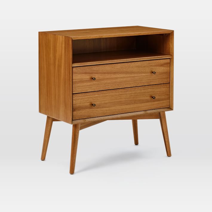 MidCentury Grand Nightstand Acorn west elm