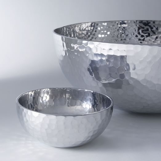 Hammered Metal Serving Bowls west elm