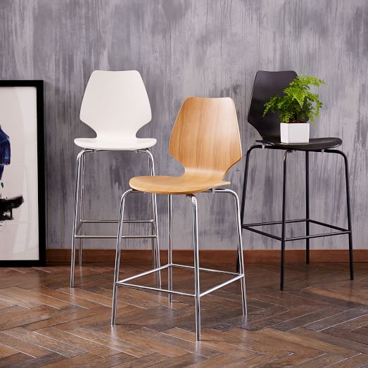 Peppermill Bar + Counter Stool west elm