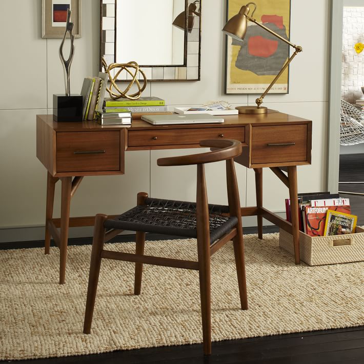 Mid-Century Desk - Acorn | west elm