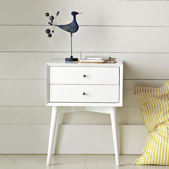 MidCentury Nightstand White west elm