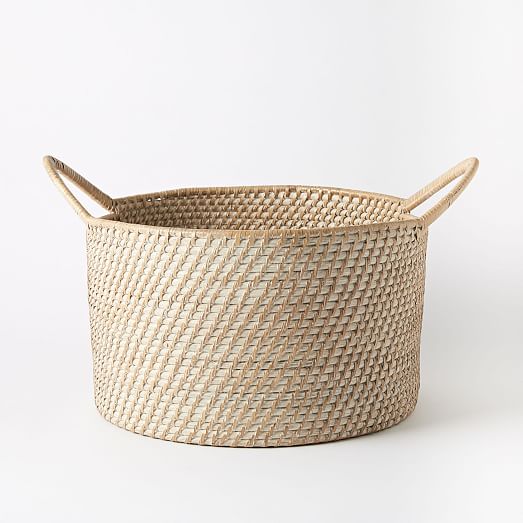 Modern Weave Round Harvest Baskets west elm