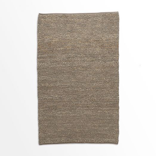 Mini Pebble Jute Wool Rug Soot/Natural west elm