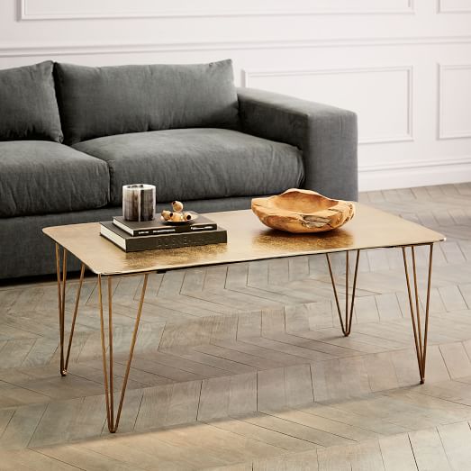 Brass Hairpin Coffee Table | west elm