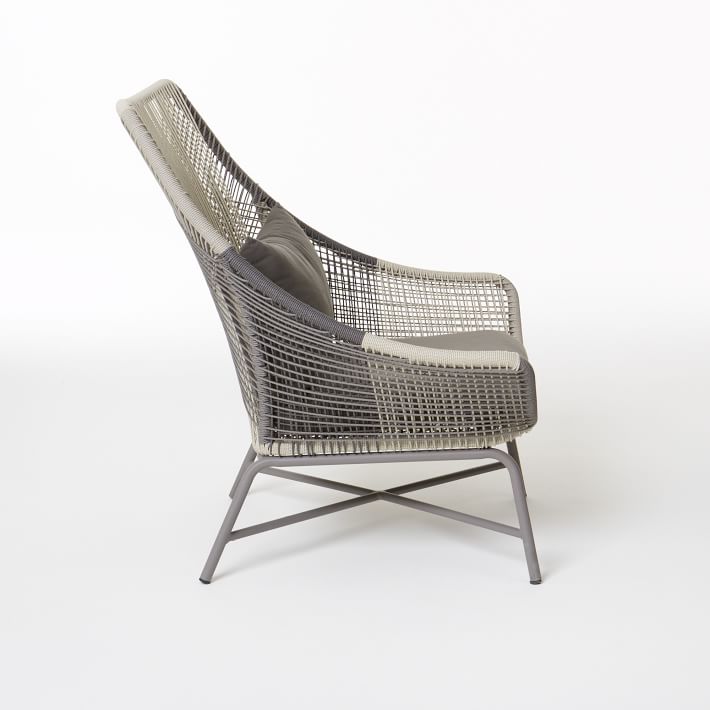 Huron Outdoor Large Lounge Chair + Cushion west elm