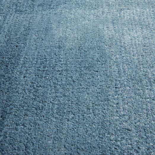 Ombre Shine Wool Rug Blue Lagoon west elm