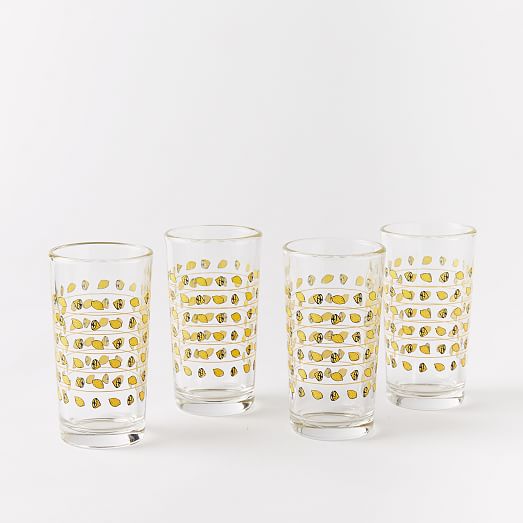 Fishs Eddy Tumbler Set Lemons (Set of 4) west elm