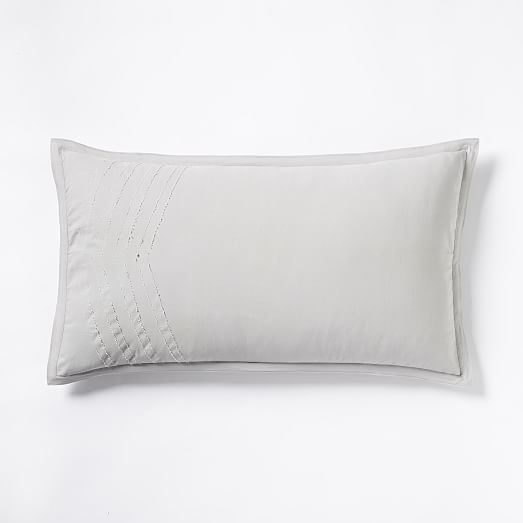 Roar + Rabbit™ Zigzag Texture Shams Frost Gray west elm