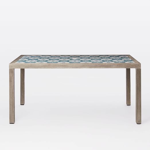 Mosaic Tiled Outdoor Dining Table west elm