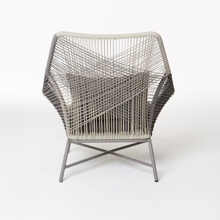 Huron Outdoor Large Lounge Chair + Cushion west elm