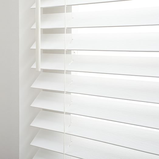 Bali Faux Wood Blinds, Small, Sandblast Coconut, 29"x48" west elm