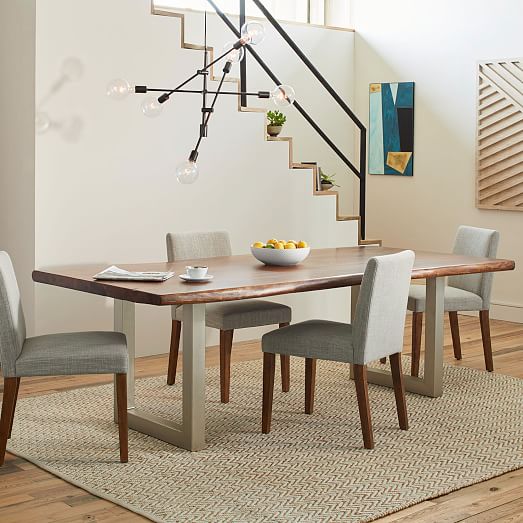 live edge wood dining table | west elm