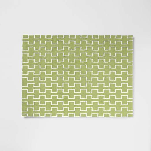 Stone Trellis Printed Placemat Set west elm