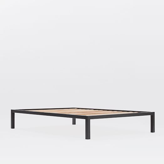 Box Frame Bed Frame Charcoal west elm