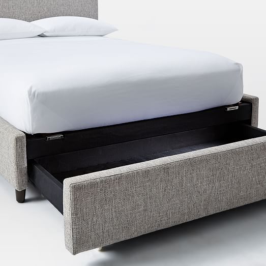 Contemporary Upholstered Storage Bed west elm