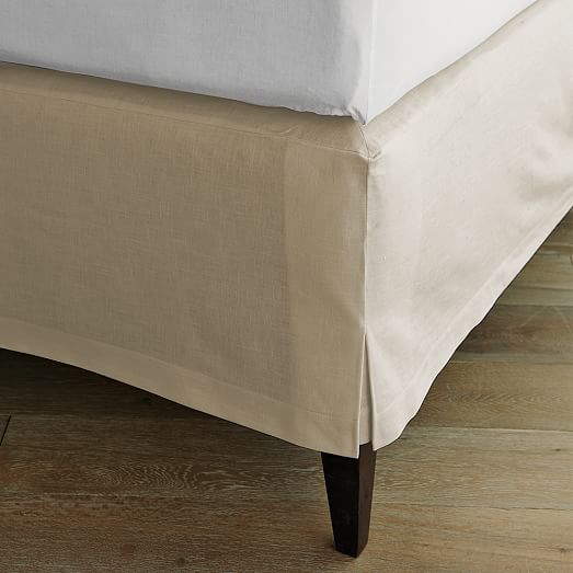 Linen Cotton Bed Skirt west elm