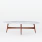 Reeve Mid-Century Oval Coffee Table - Marble Top | west elm