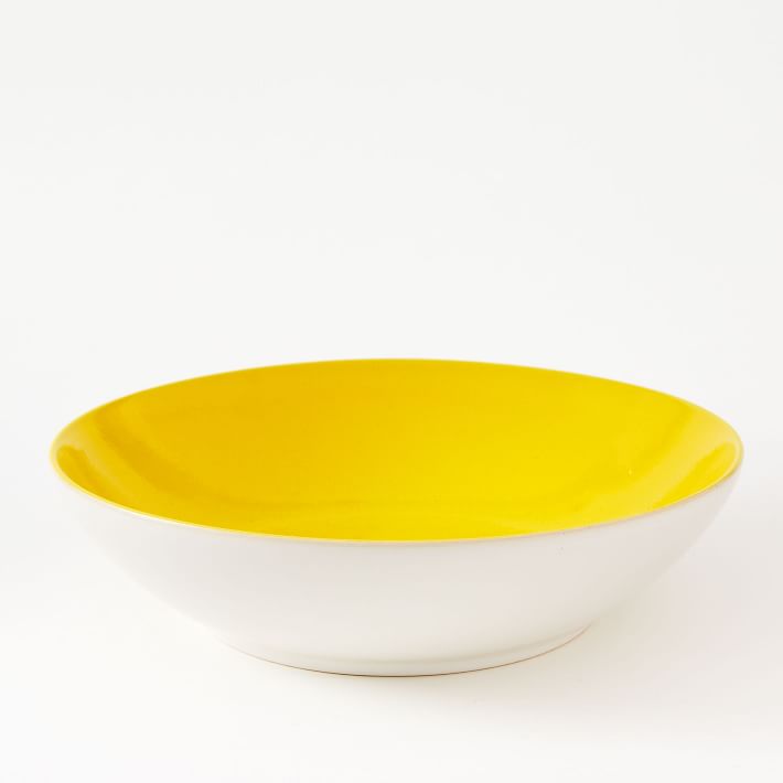 Alta Reactive Glaze Pasta Bowls (Set of 4) Yellow west elm