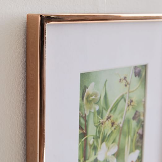Gallery Picture Frames Polished Rose Gold west elm