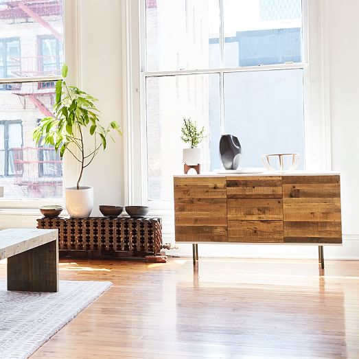 Reclaimed Wood + Lacquer Buffet (56") west elm