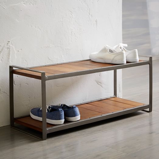 Industrial Shoe Rack west elm