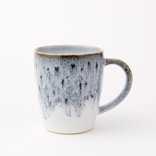 Reactive Glaze Mugs (Set of 4) Black/White west elm