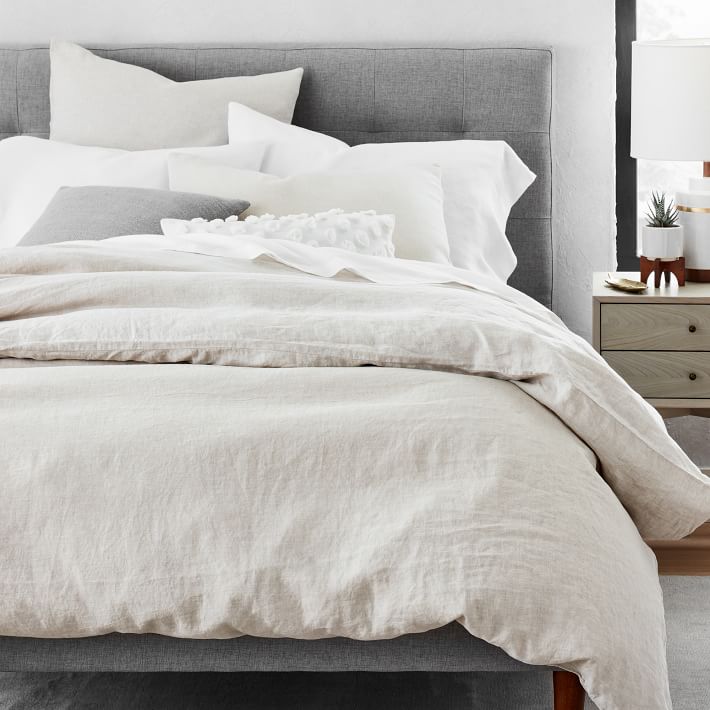 Belgian Flax Linen Duvet Cover + Shams west elm