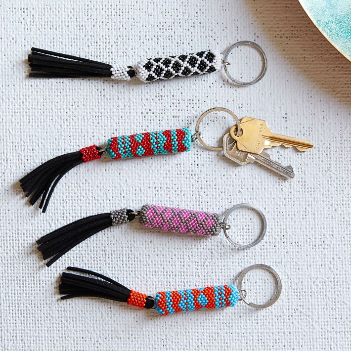 Beaded Key Rings west elm