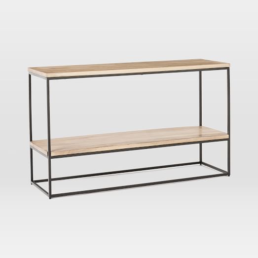 Streamline Coffee Table Whitewashed Mango Wood West Elm