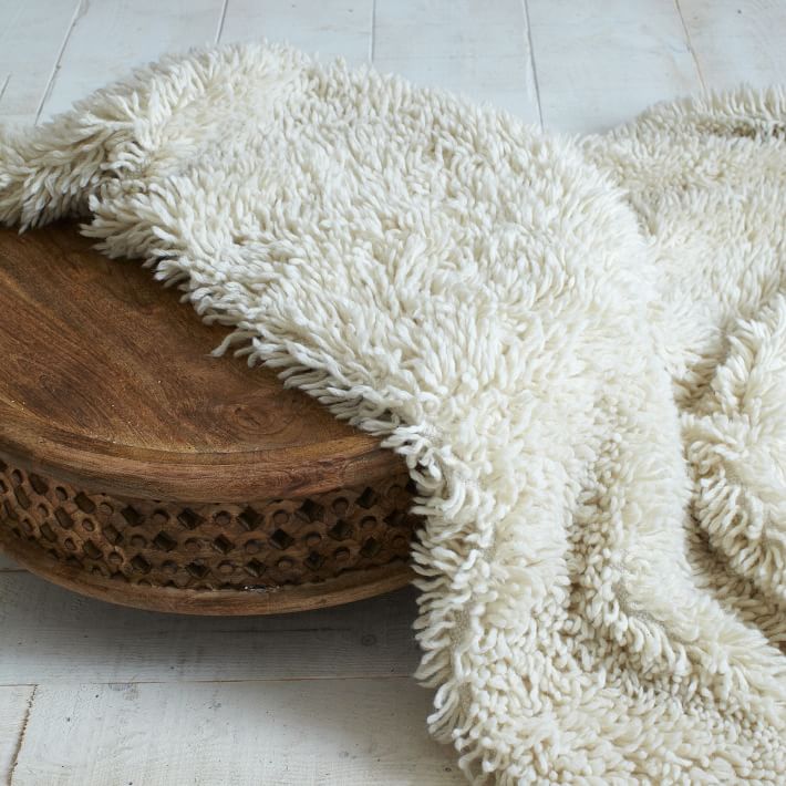 Darby Wool Shag Rug west elm