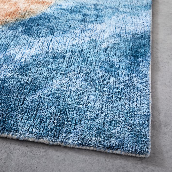 Zoe Bios Umber Corner Rug west elm