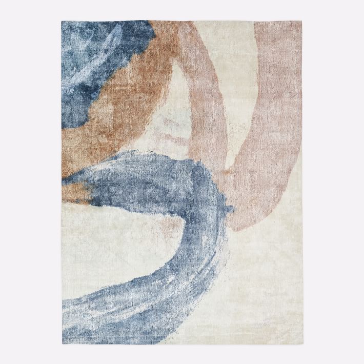 Zoe Bios Umber Corner Rug west elm